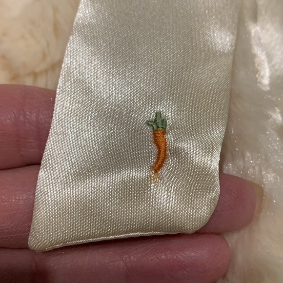 Bunny Dress Coat Baby 9–12 Mo soft fuzzy sweater satin-like Easter Spring dressy - Picture 5 of 16